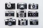cameras old retro film vintage classic photography photo stock photo