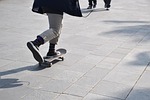 skateboard spain skateboarding sport activity male urban gray stock photo