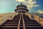 temple of heaven beijing stairs landmark historical china stock photo