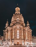 woman church dresden architecture landmark building iphone wallpaper stock photo