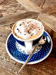 coffee cappuccino latte drink cafe beverage caffeine stock photo