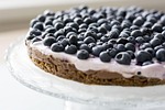 blueberries cake fruit sweet a dessert blueberry stock photo