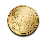 cent 50 euro coin currency europe icon money stock photo