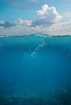 underwater sea wave sky seabed diving nature swim stock photo
