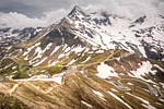 alps mountains serpentines mountain landscape nature panorama austria stock photo