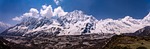 trekking in nepal mount manaslu circuit trek highlight stock photo