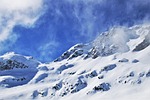 mountains winter the beauty of alps snowy dream stock photo