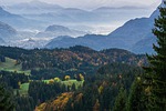 landscape mountains panorama autumnal nature stock photo