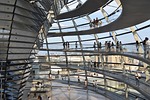 berlin architecture modern reichstag germany inside stock photo