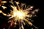 sparkler sylvester dark shining fireworks spark stock photo