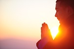 yoga meditation nature vipassana person man energy healing stock photo