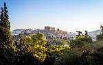 archaeology history athens acropolis greece temple greek architecture stock photo