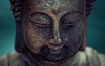 zen buddha peace meditation statue sculpture buddhism spiritual stock photo