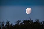moon moonlight nature dusk evening sky atmosphere mood stock photo