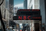 nbc studios radio new york city nyc sign stock photo