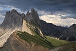italy italien südtirol southtyrol seceda dolomites unesco berge stock photo