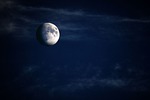 moon night plastic crescent increasingly phases heaven lunar stock photo