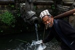 people portrait nature man kathmandu nepal water architecture stock photo