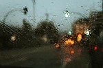 windshield rain glass surface raindrops raining nature window stock photo