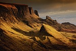 mountains cliffs landscape mountain scotland nature highlands quairaing stock photo
