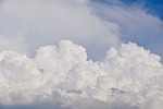 clouds cumulus cloudy sky air nature atmosphere weather stock photo