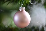 christmas ball decoration public holidays stock photo