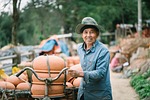 pottery man delivery hoi an craftsman craftsmanship clay stock photo