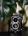 camera vintage photography retro old analog film dual stock photo