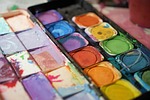to dye watercolor colour color palette painting colorful stock photo