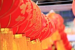 chinese style lantern festival stock photo