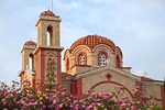 church dome cathedral building architecture cyprus sacral landmark stock photo