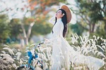 ao dai asian model woman young female dress stock photo
