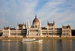 budapest hungary hungarian parliament building river palace government stock photo