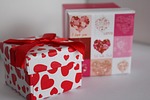 gift box valentine give a love stock photo