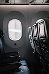 plane seats window aviation aircraft commercial phone wallpaper stock photo
