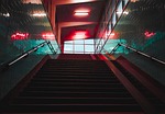 stairs subway station architecture building corridor hall interior stock photo