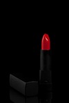 makeup cosmetics lipstick red beauty lip product black stock photo