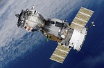 satellite spacecraft space outer soyuz spaceship station orbital stock photo