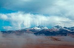 snow mountain clouds mountains landscape mist scenery nature stock photo