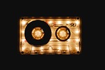 tape cassette music retro classic vintage audio radio stock photo