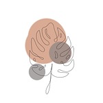 monstera plants tropical drawing nature plant art room stock photo