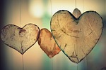 hearts wallpaper hd valentines day 4k laptop background stock photo