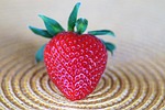 strawberry fruit fresh ripe close up macro stock photo
