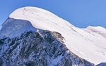 glacier high mountain tour breithorn 4164 m tourism stock photo