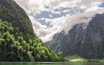 königssee mountains mountain landscape water lake alps nature stock photo