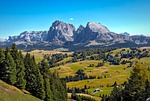 mountains alps italy nature south tyrol meadow forest stock photo
