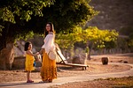 mum child family nature asian mom happy mothers stock photo