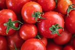 tomatoes vegetables fresh healthy nourishment to dye color stock photo
