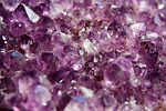 amethyst crystal gemstone healing stone violet sparkling sparkle stock photo