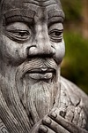 adelaide statue stone confucius sculpture stock photo
